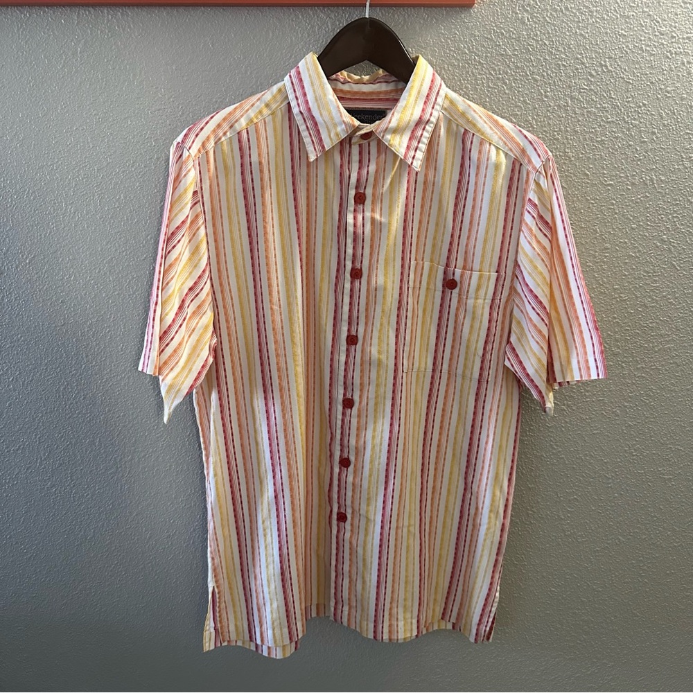 Vintage Hawaii Mens Weekend Vacation Short Sleeve Button Down 2 Shirts Sz M - Picture 2 of 15